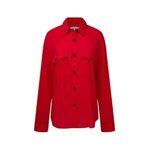 Weworewhat Boxy Red Button Down Shirt Size M